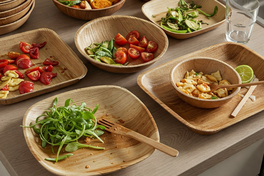 palm leaf plates everyday use leftover storage