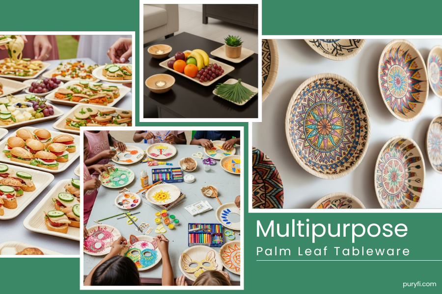 Unique Ways to Use Palm Leaf Tableware Beyond the Dining Table