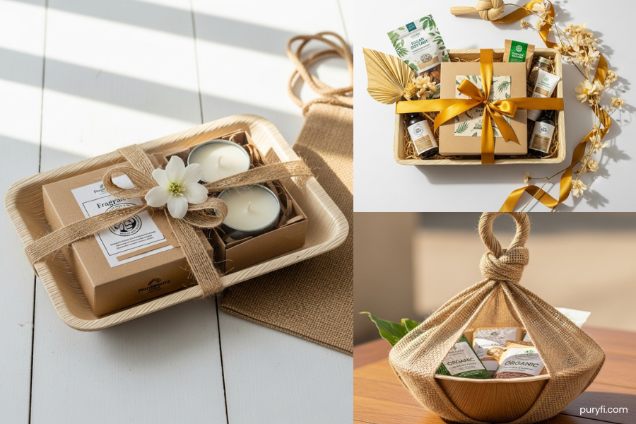 palm leaf plates home decor hampers