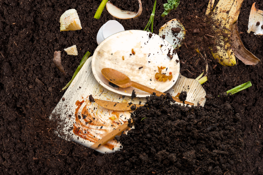 compostable palm leaf tableware
