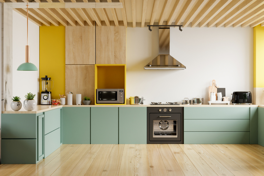 green kitchen