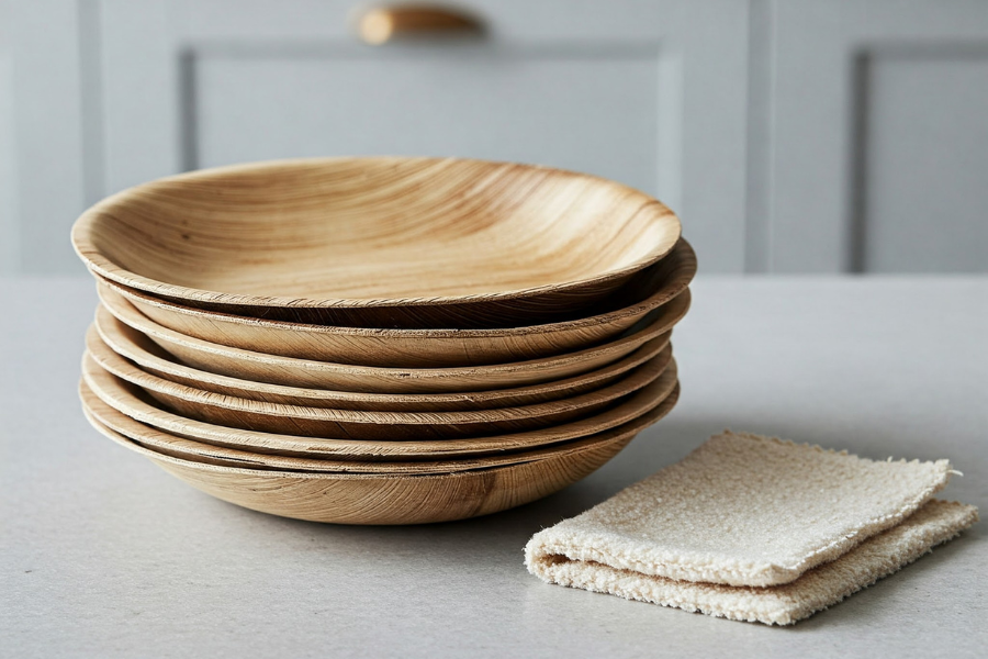 maintain palm leaf tableware - Gentle Cleaning for Reuse
