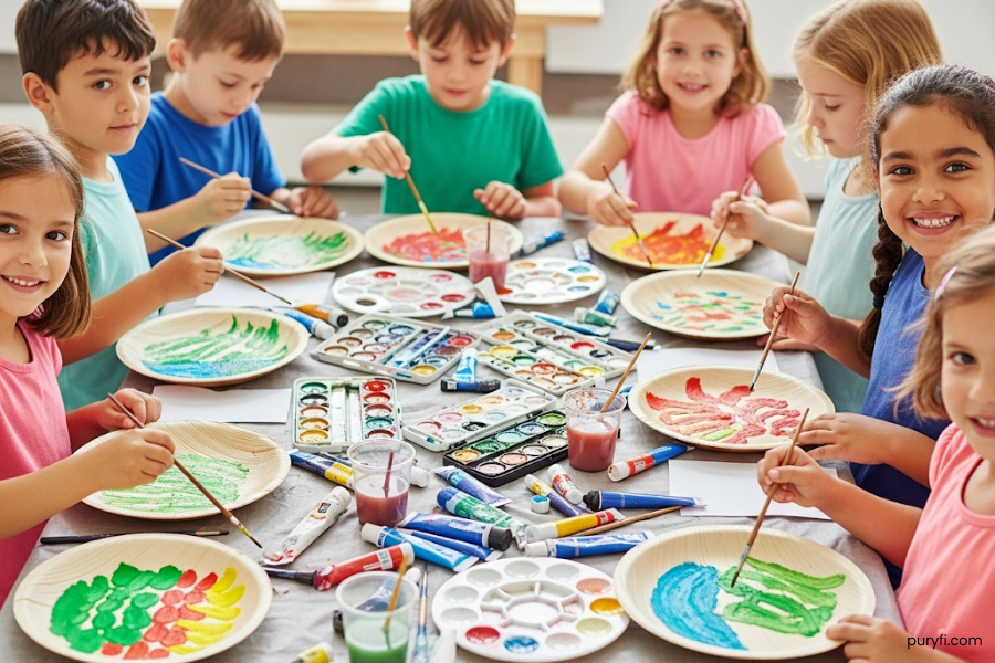 palm leaf plates for kids