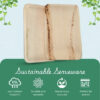 Palm Leaf Plates - Rectangle, 6x9 inches (Pack of 25) - Image 3