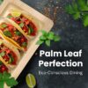 Palm Leaf Tray – Rectangle, 7x11 inches (Pack of 50) - Image 3