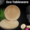 Palm Leaf Plates - Round, 7-inch (Pack of 25) - Image 4