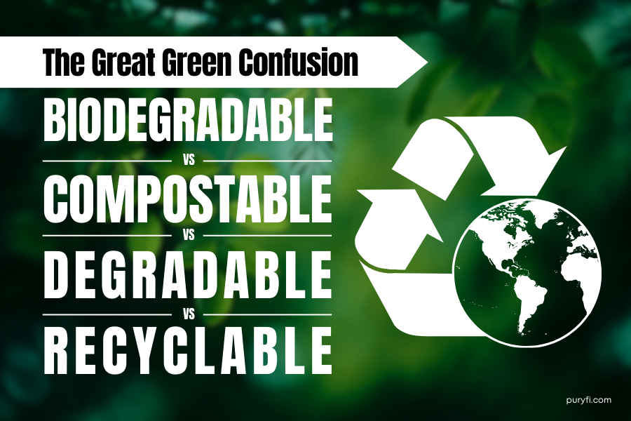 The Great Green Confusion: Biodegradable vs. Compostable vs. Degradable vs. Recyclable