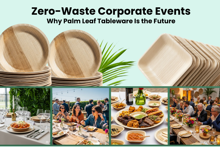 Zero-Waste Corporate Events: Why Palm Leaf Tableware Is the Future