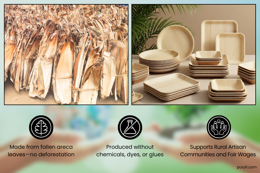 areca leaf palm leaf tableware