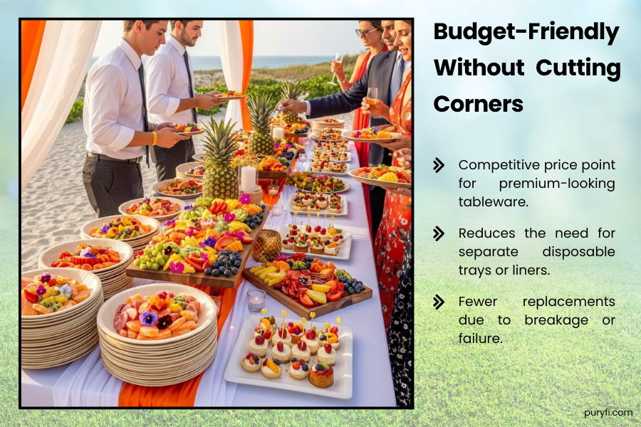 cost effective palm leaf plates for catering