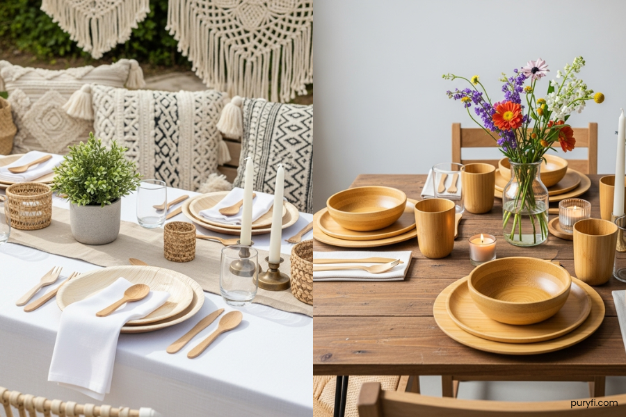 Sustainability of palm leaf vs bamboo tableware