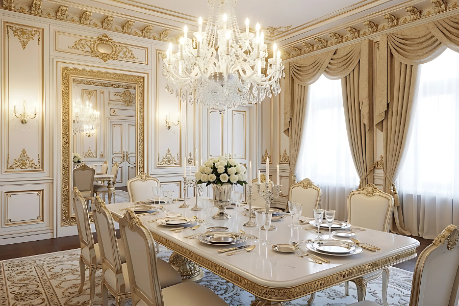 luxurious dining room
